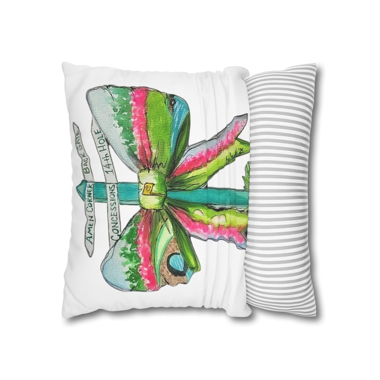 Amen Golf Bow Decor Pillowcase – Vibrant Decorative Throw for Home & Gifts