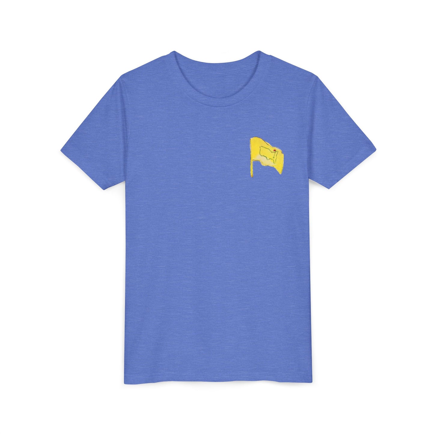 Youth Pimento Cheese  Front FlagTee - Fun & Quirky Short Sleeve Shirt with Flag Design