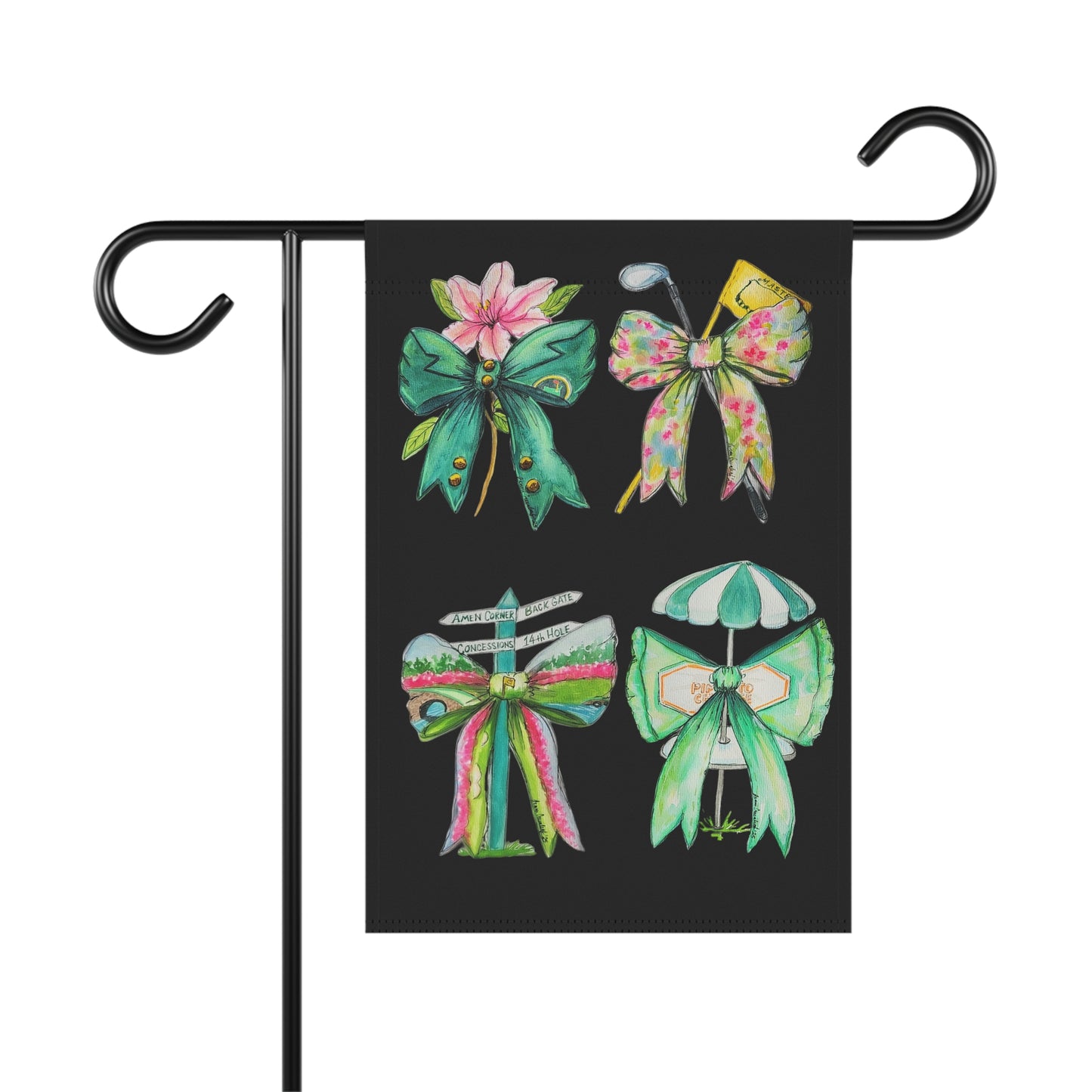 Golf BowGarden & House Flag Black