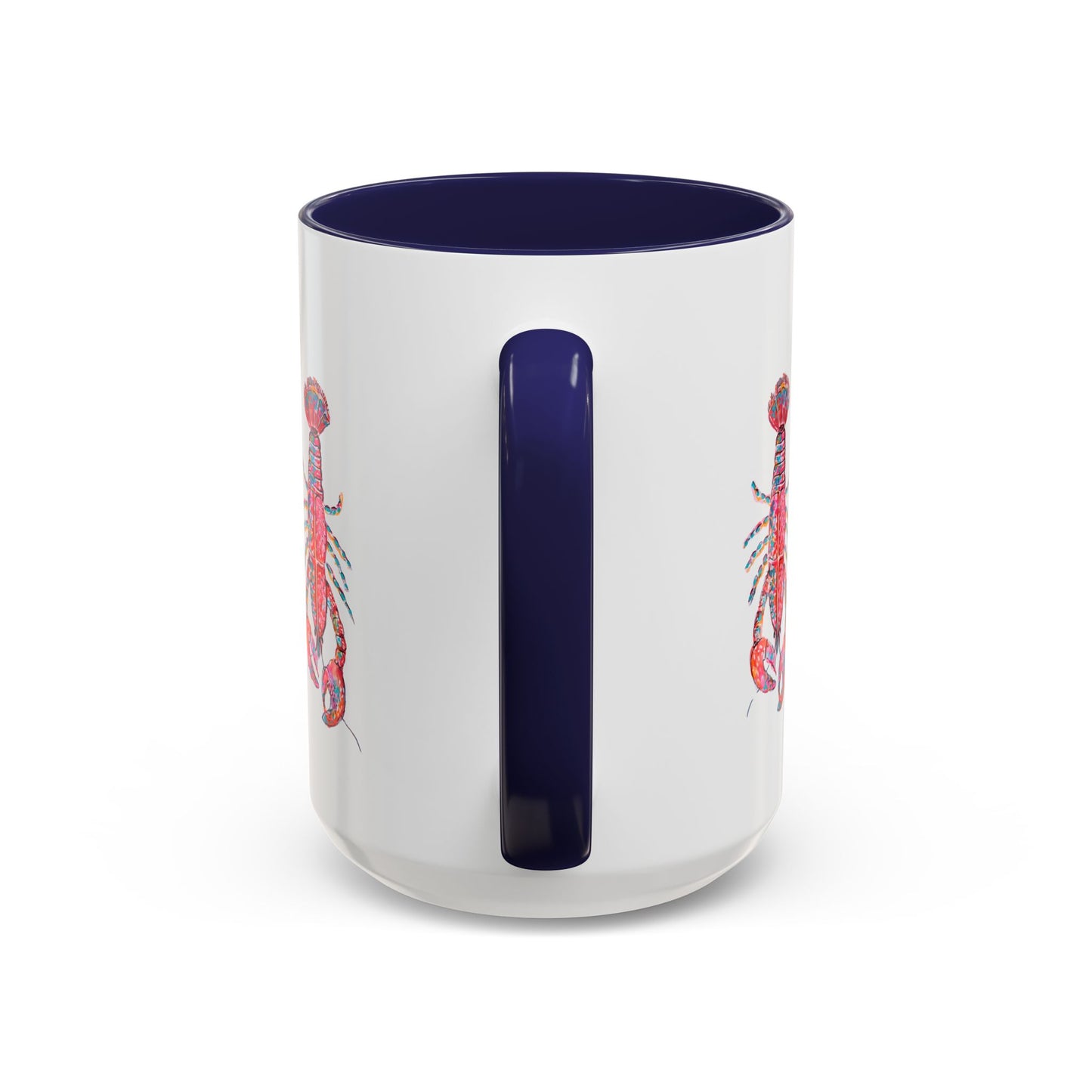 Colorful Lobsta Accent Coffee Mug - 11oz & 15oz - Perfect for Seafood Lovers and Beach Enthusiasts