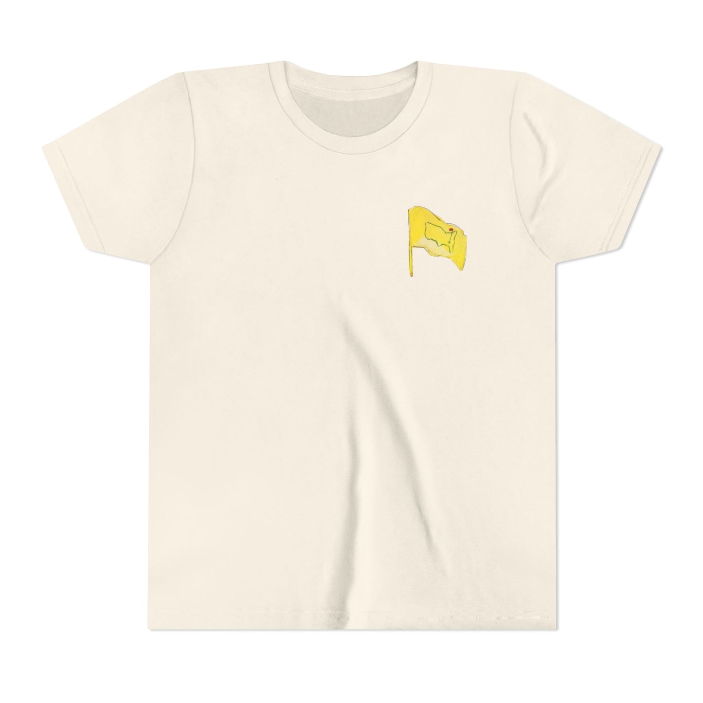 Youth Pimento Cheese  Front FlagTee - Fun & Quirky Short Sleeve Shirt with Flag Design
