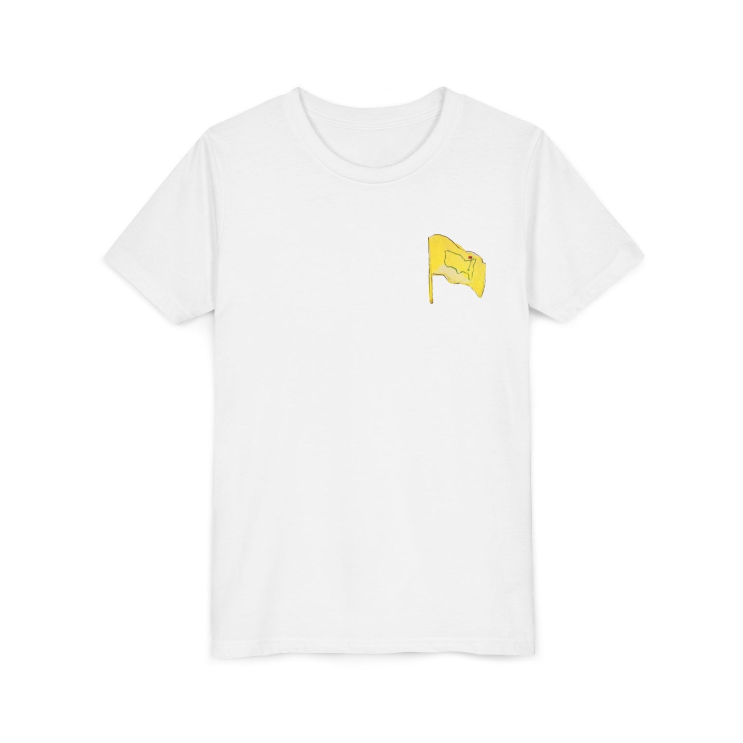 Youth Pimento Cheese  Front FlagTee - Fun & Quirky Short Sleeve Shirt with Flag Design