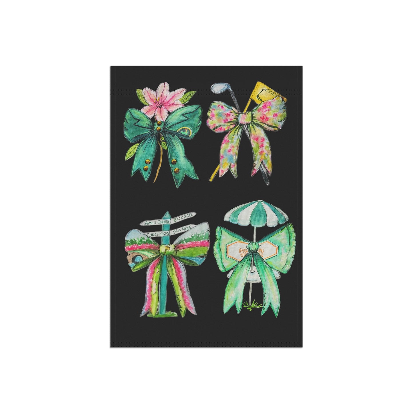 Golf BowGarden & House Flag Black