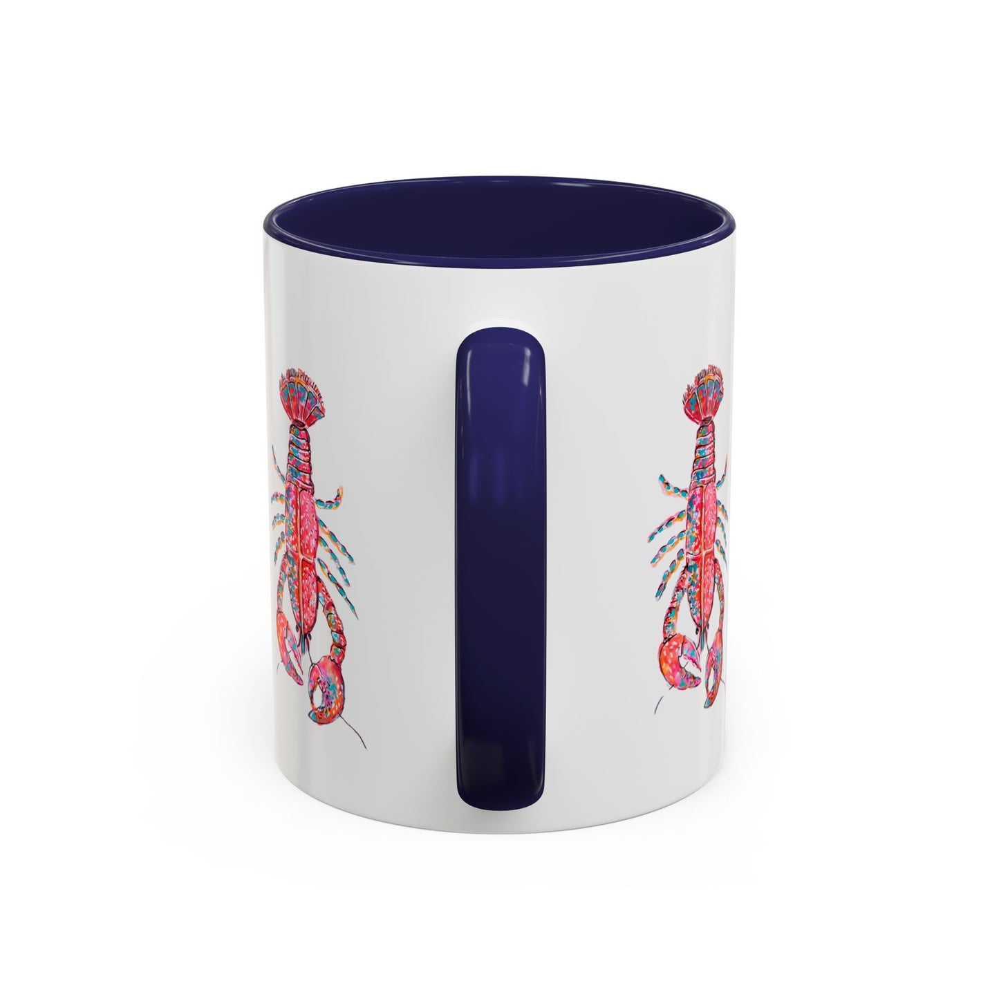 Colorful Lobsta Accent Coffee Mug - 11oz & 15oz - Perfect for Seafood Lovers and Beach Enthusiasts