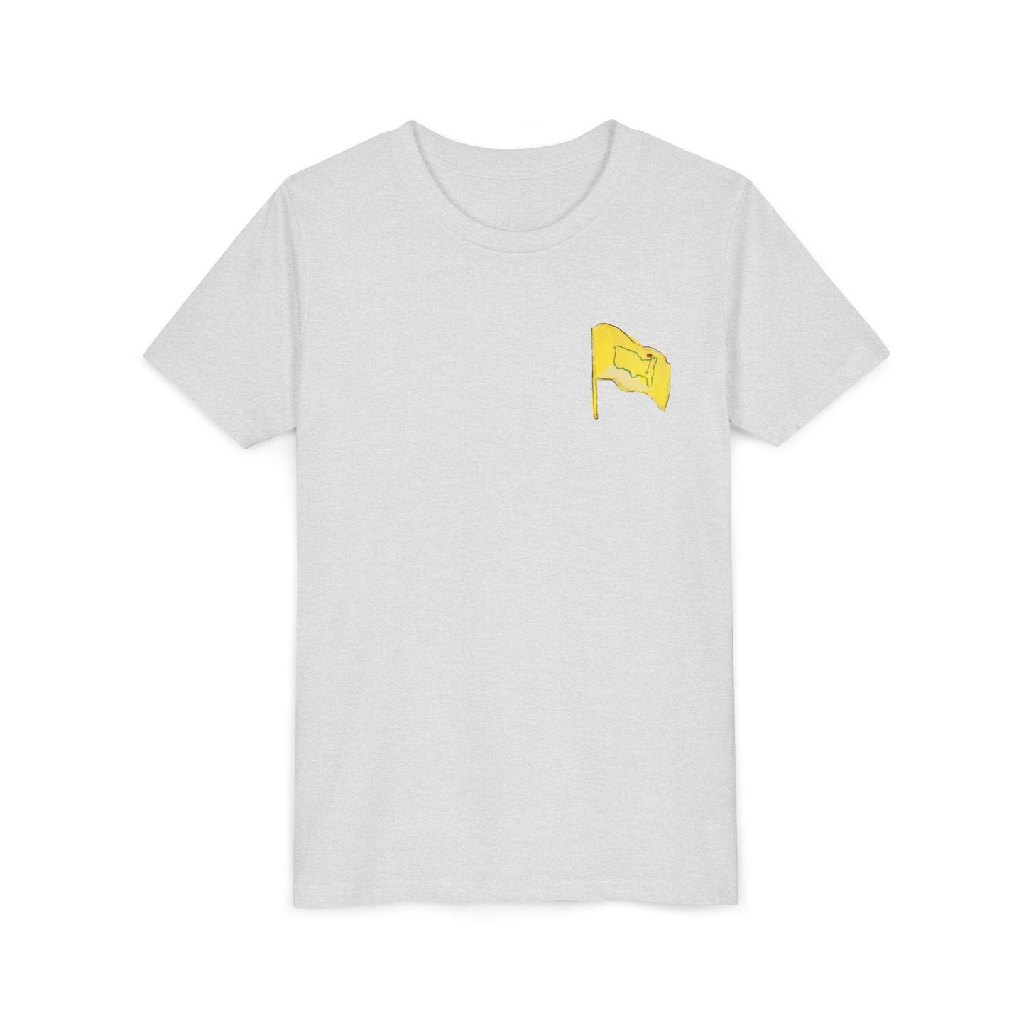 Youth Pimento Cheese  Front FlagTee - Fun & Quirky Short Sleeve Shirt with Flag Design