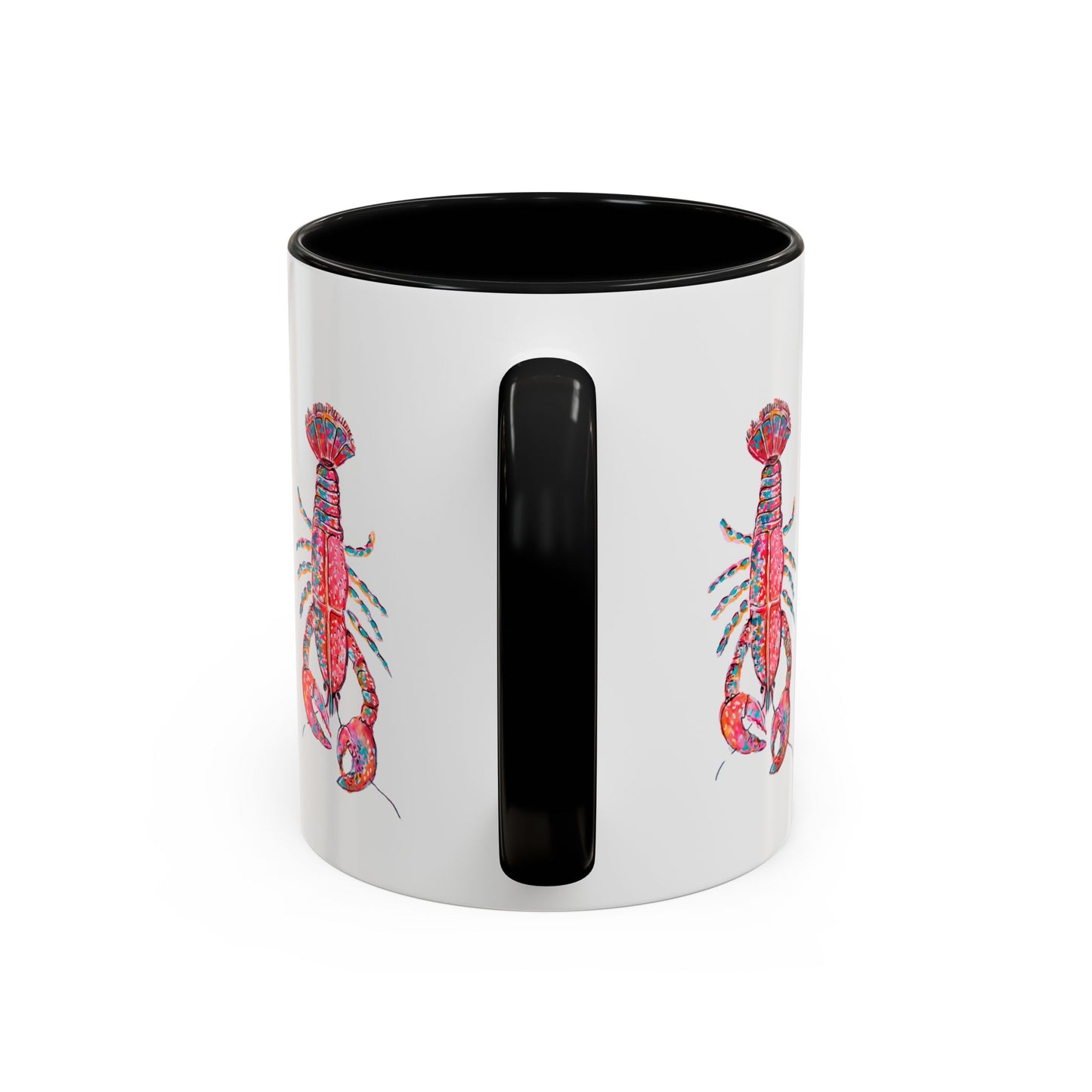 Colorful Lobsta Accent Coffee Mug - 11oz & 15oz - Perfect for Seafood Lovers and Beach Enthusiasts