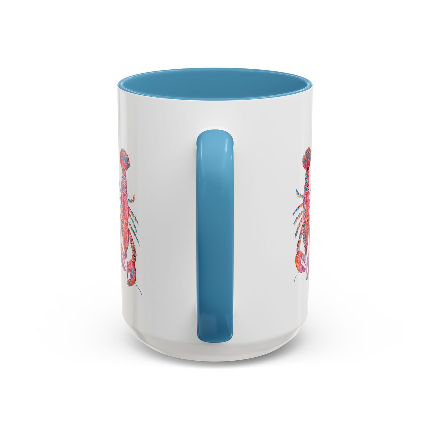 Colorful Lobsta Accent Coffee Mug - 11oz & 15oz - Perfect for Seafood Lovers and Beach Enthusiasts