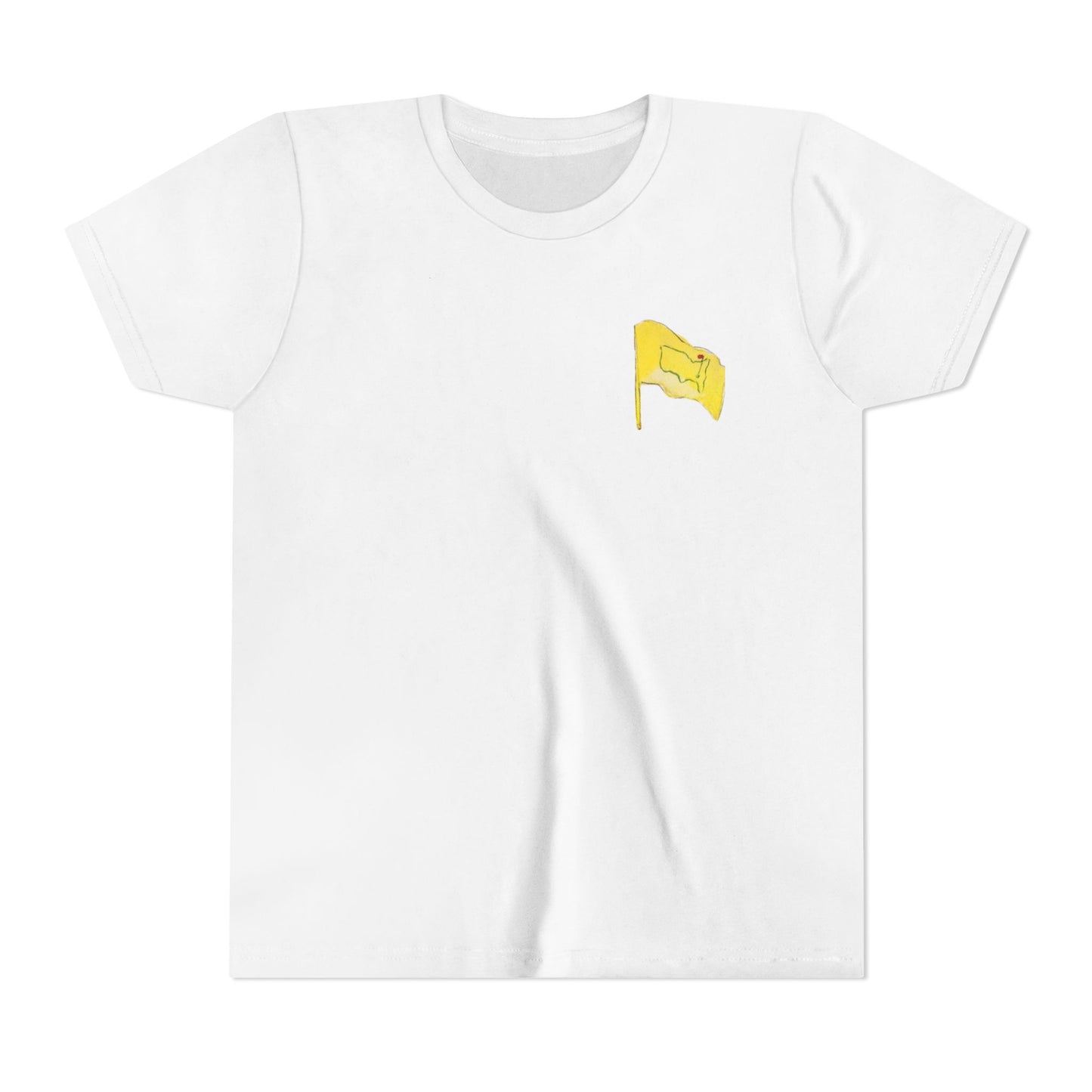 Youth Pimento Cheese  Front FlagTee - Fun & Quirky Short Sleeve Shirt with Flag Design