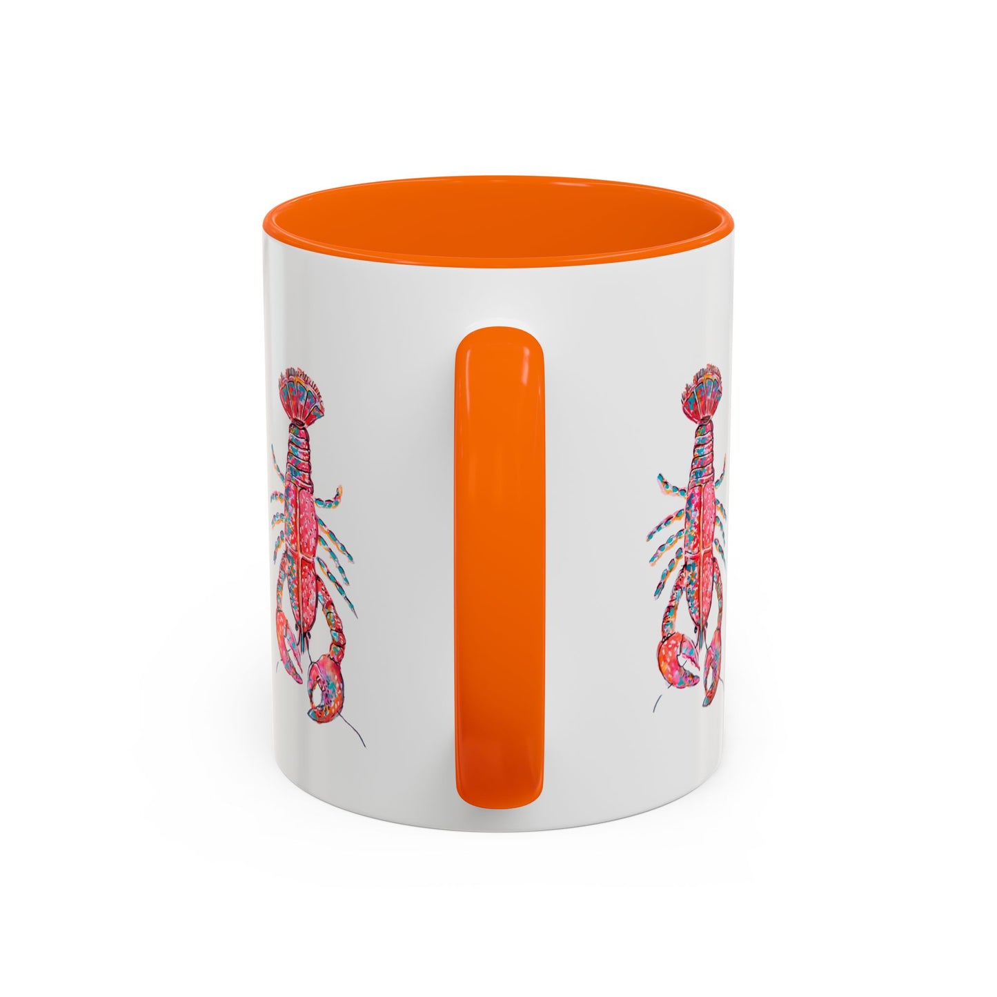 Colorful Lobsta Accent Coffee Mug - 11oz & 15oz - Perfect for Seafood Lovers and Beach Enthusiasts