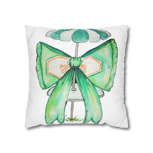 Pimento Cheese Golf Bow Decor Pillowcase – Vibrant Decorative Throw for Home & Gifts