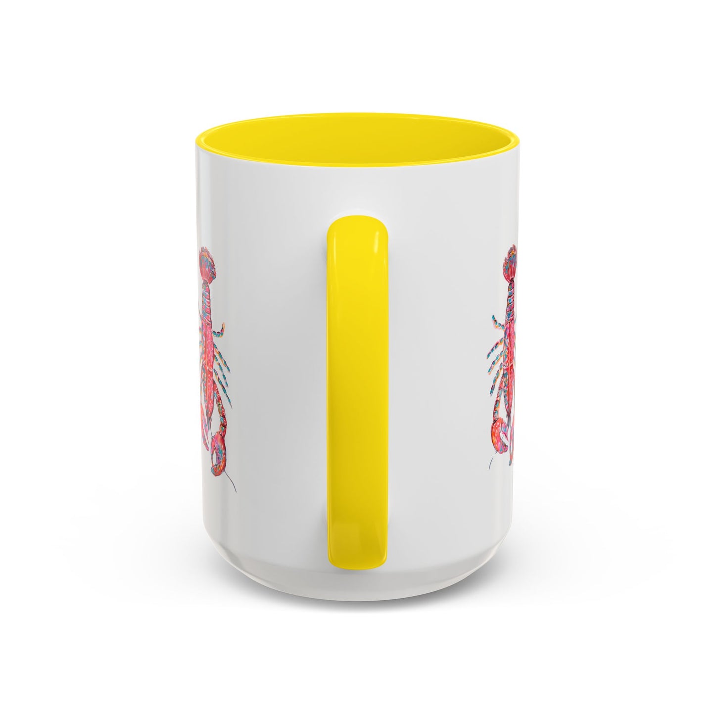 Colorful Lobsta Accent Coffee Mug - 11oz & 15oz - Perfect for Seafood Lovers and Beach Enthusiasts