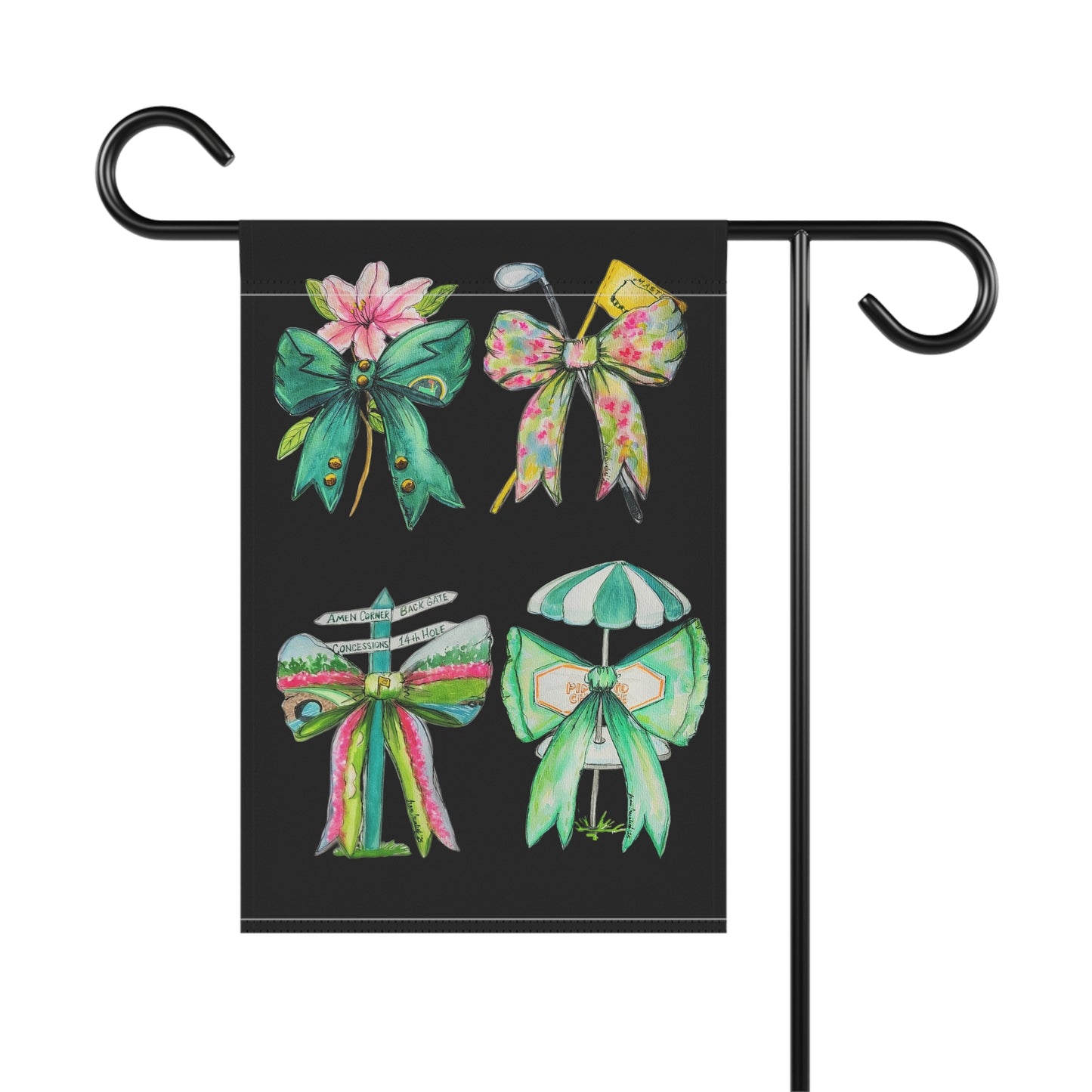 Golf BowGarden & House Flag Black