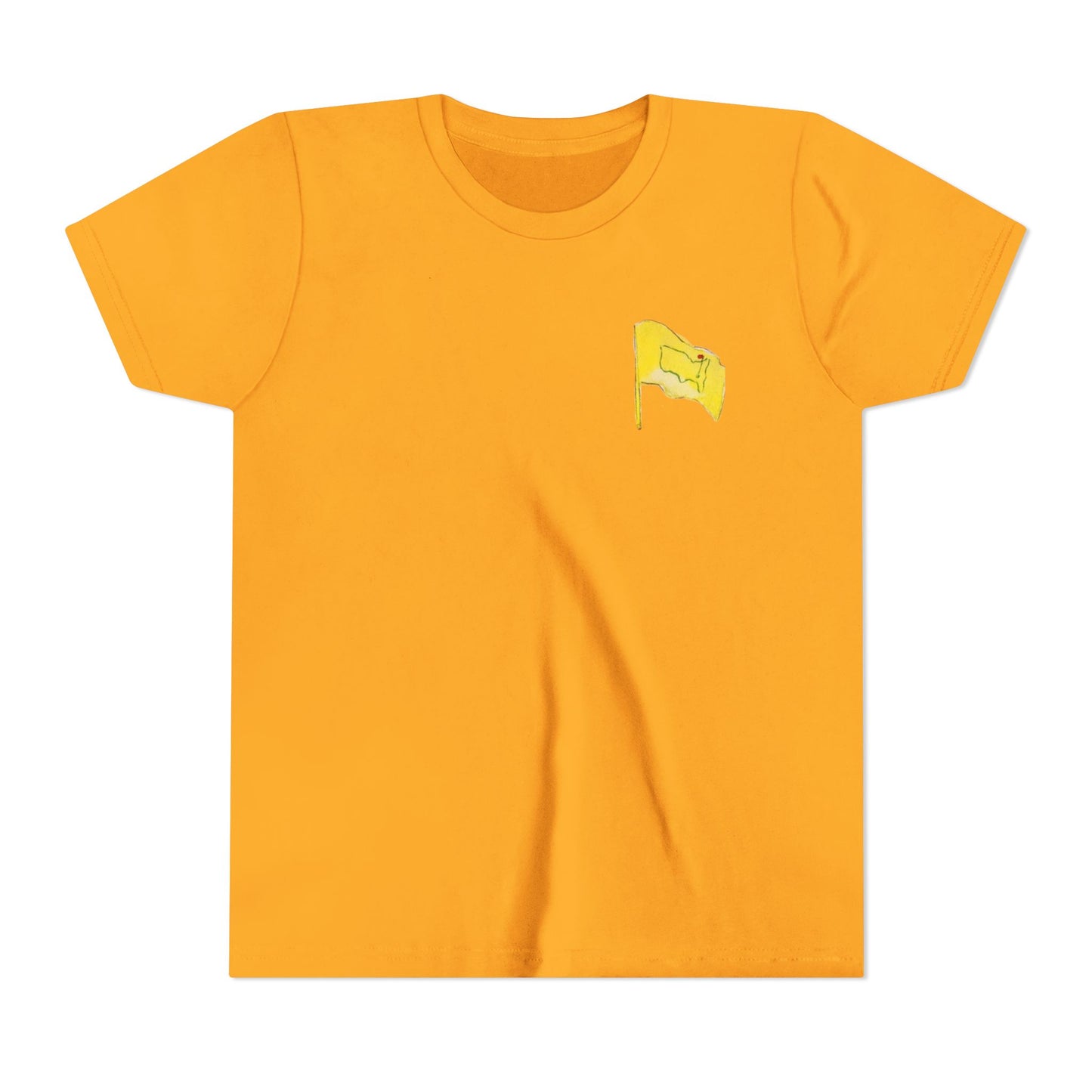 Youth Pimento Cheese  Front FlagTee - Fun & Quirky Short Sleeve Shirt with Flag Design