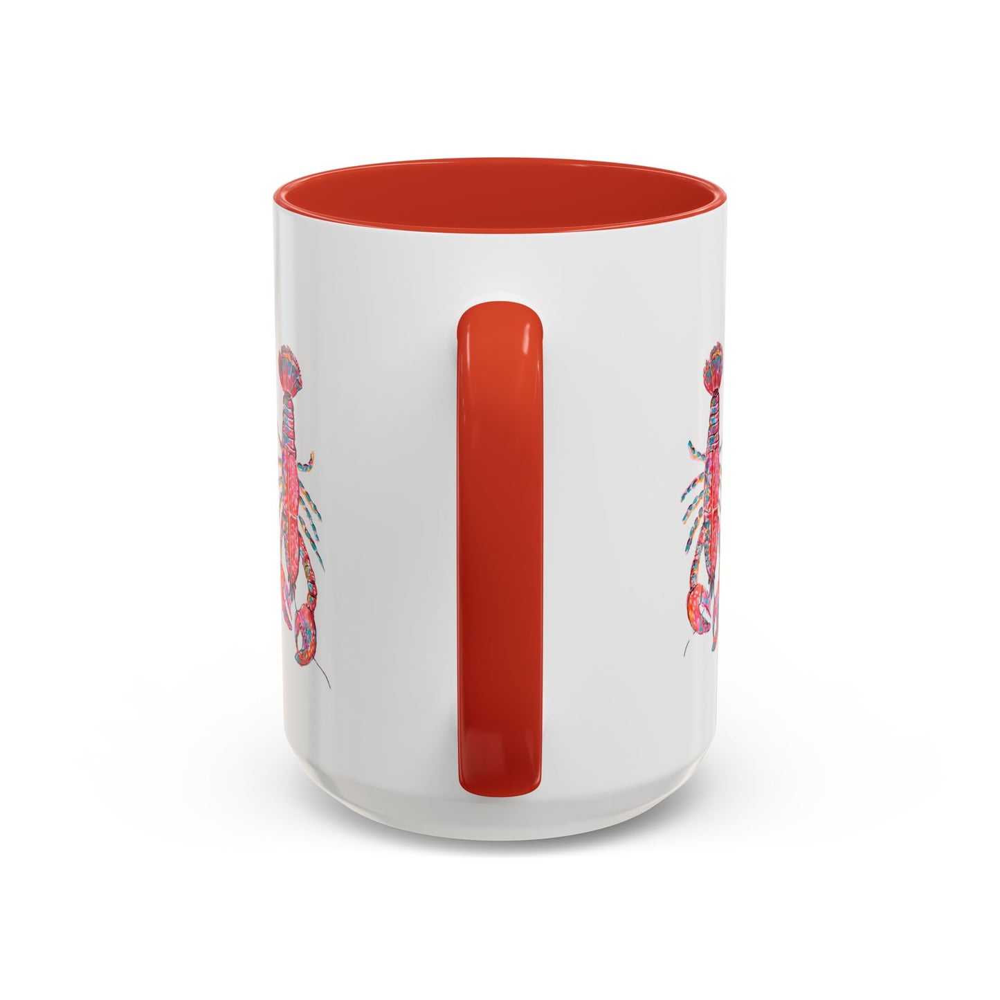 Colorful Lobsta Accent Coffee Mug - 11oz & 15oz - Perfect for Seafood Lovers and Beach Enthusiasts