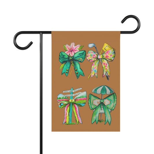 Golf Bow Garden Flag Color Light Brown