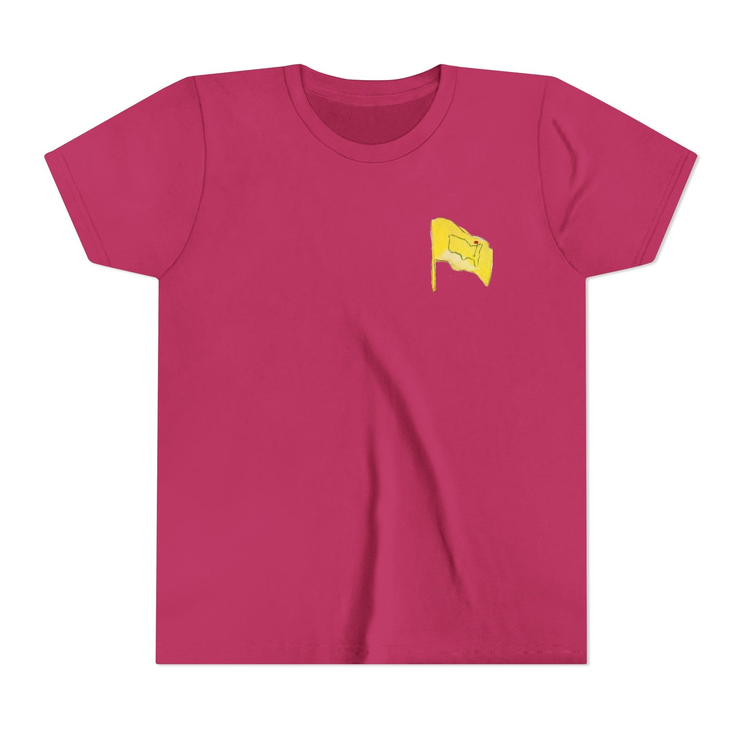 Youth Pimento Cheese  Front FlagTee - Fun & Quirky Short Sleeve Shirt with Flag Design