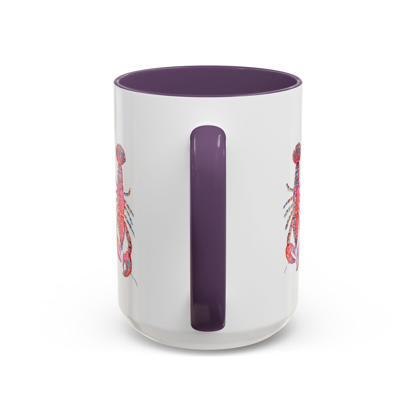 Colorful Lobsta Accent Coffee Mug - 11oz & 15oz - Perfect for Seafood Lovers and Beach Enthusiasts