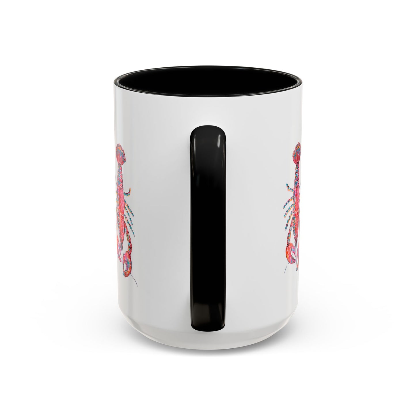 Colorful Lobsta Accent Coffee Mug - 11oz & 15oz - Perfect for Seafood Lovers and Beach Enthusiasts